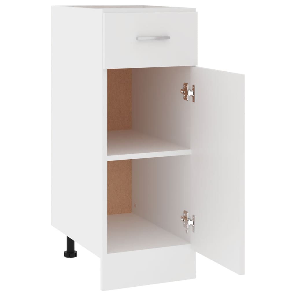 Schubunterschrank Lyon Weiß 30x46x81,5 cm Holzwerkstoff