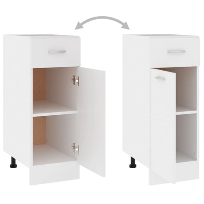 Schubunterschrank Lyon Weiß 30x46x81,5 cm Holzwerkstoff