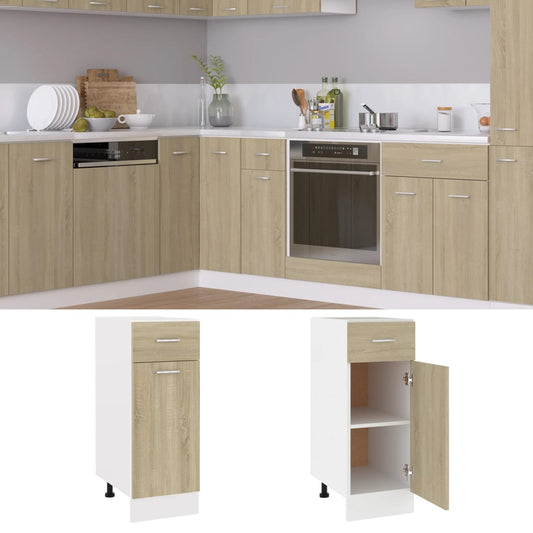 Schubunterschrank Lyon Sonoma-Eiche 30x46x81,5 cm Holzwerkstoff