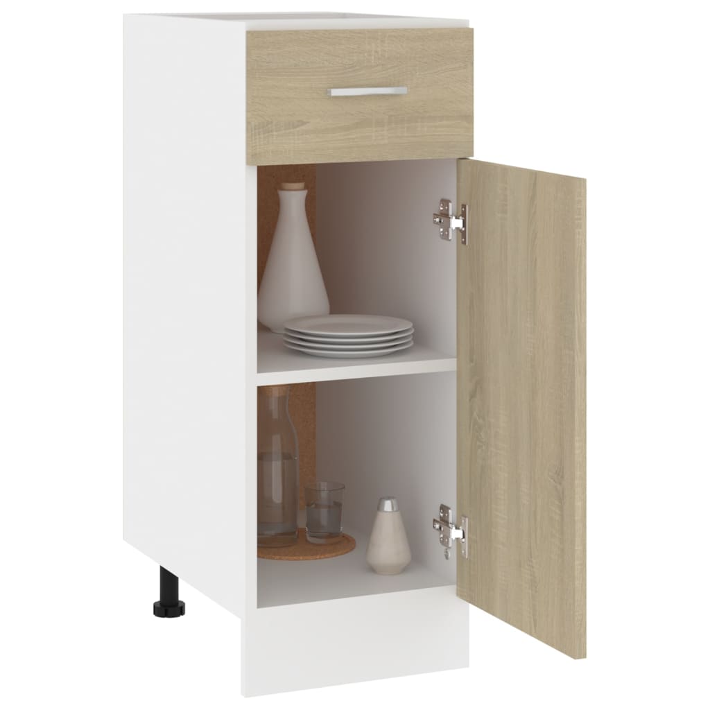 Schubunterschrank Lyon Sonoma-Eiche 30x46x81,5 cm Holzwerkstoff