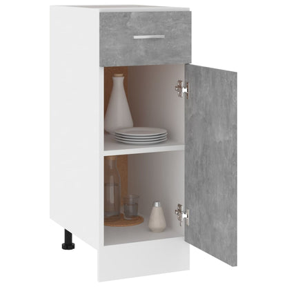 Schubunterschrank Lyon Betongrau 30x46x81,5 cm Holzwerkstoff