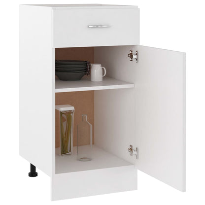 Schubunterschrank Lyon Weiß 40x46x81,5 cm Holzwerkstoff