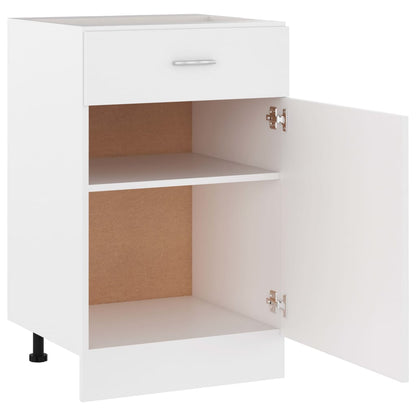 Schubunterschrank Lyon Weiß 50x46x81,5 cm Holzwerkstoff