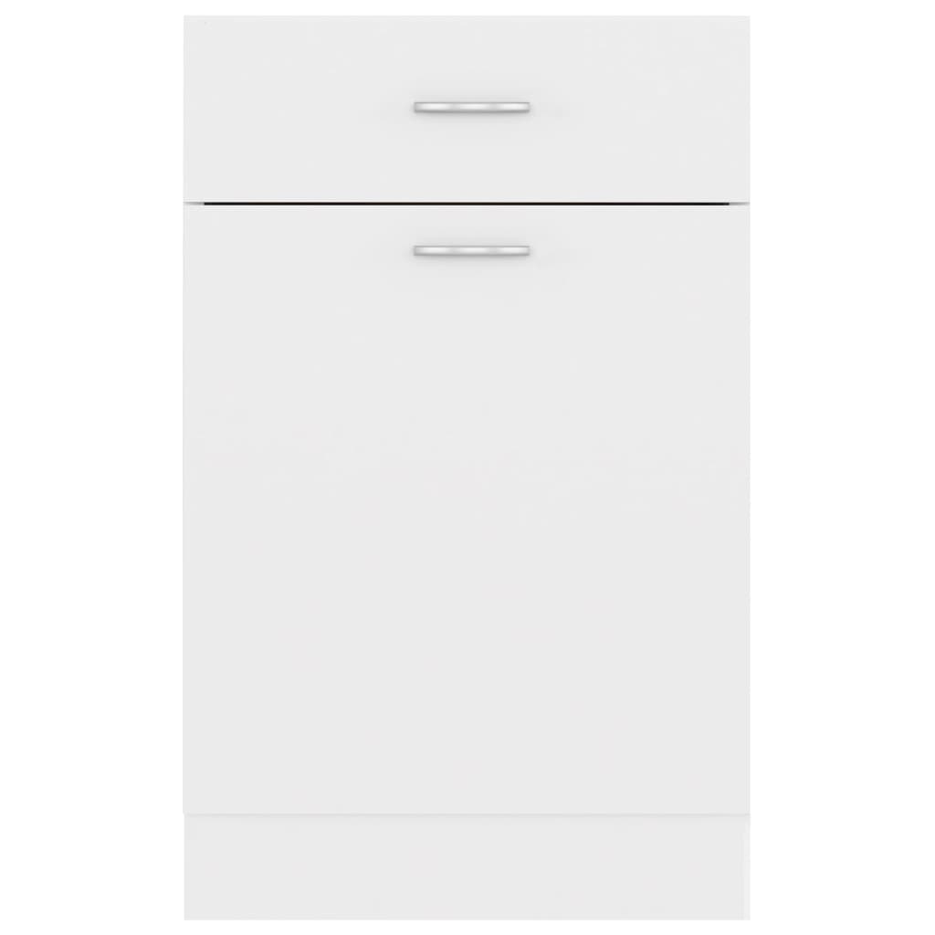 Schubunterschrank Lyon Weiß 50x46x81,5 cm Holzwerkstoff