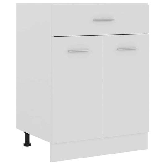 Schubunterschrank Lyon Weiß 60x46x81,5 cm Holzwerkstoff