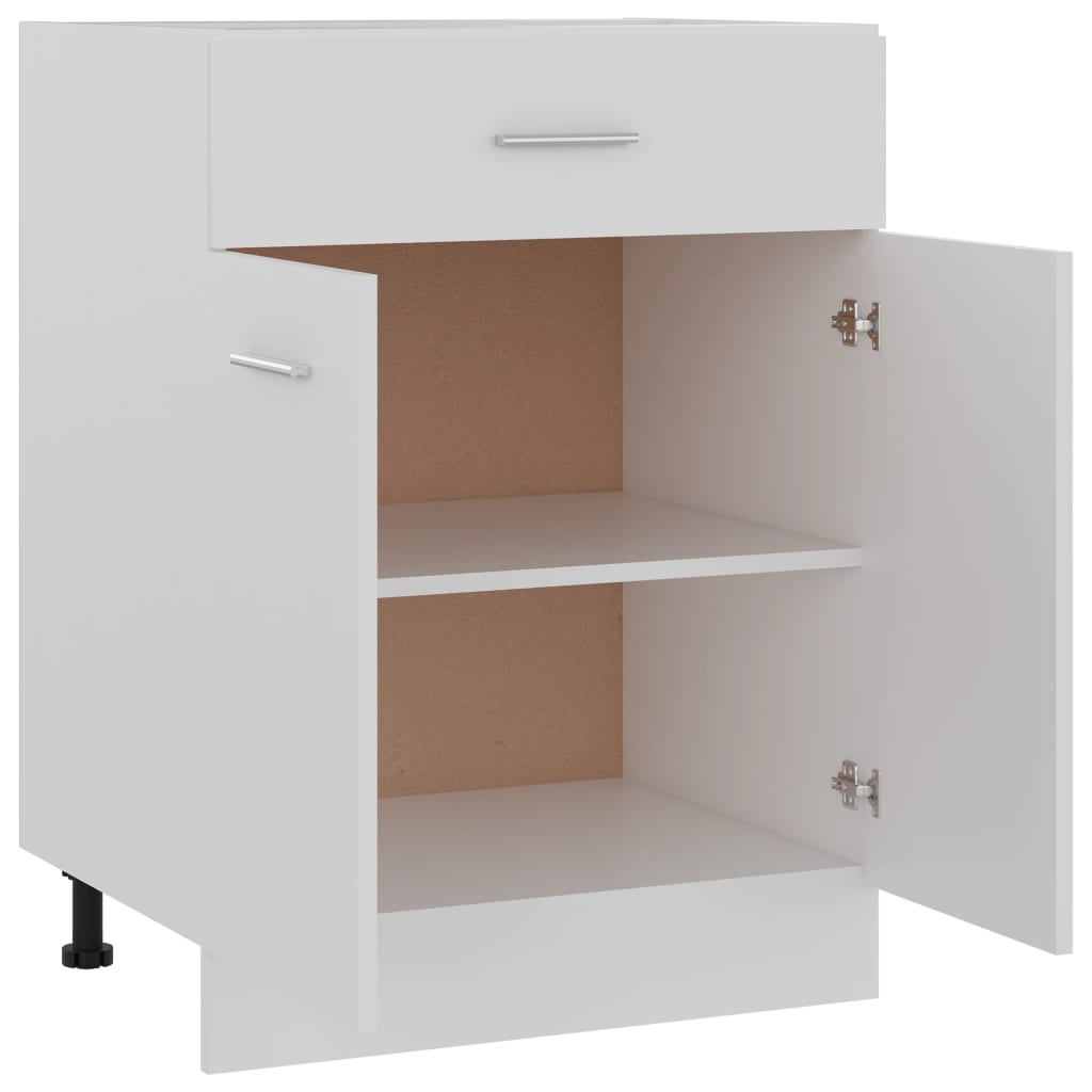 Schubunterschrank Lyon Weiß 60x46x81,5 cm Holzwerkstoff