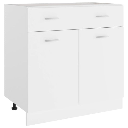Schubunterschrank Lyon Weiß 80x46x81,5 cm Holzwerkstoff
