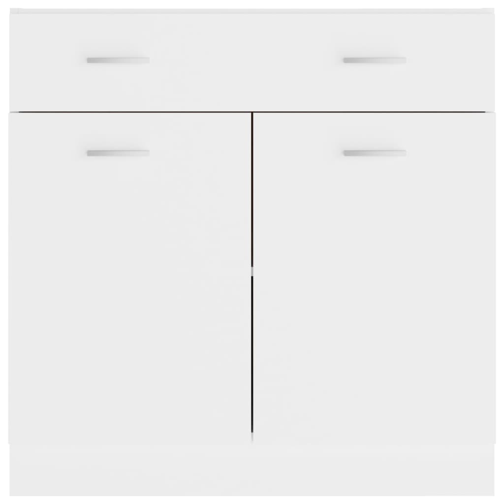 Schubunterschrank Lyon Weiß 80x46x81,5 cm Holzwerkstoff
