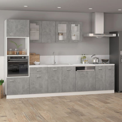 Hängeschrank Lyon Betongrau 39,5x31x60 cm Holzwerkstoff