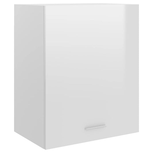 Hängeschrank Lyon Hochglanz-Weiß 50x31x60 cm Holzwerkstoff