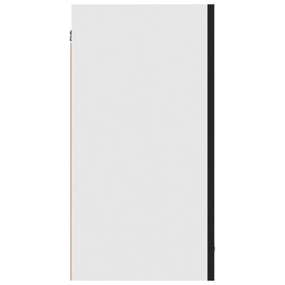 Hängeschrank Lyon Schwarz 80x31x60 cm Holzwerkstoff