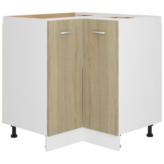 Hjørne underskab Sonoma eg 75,5x75,5x81,5 cm træmateriale