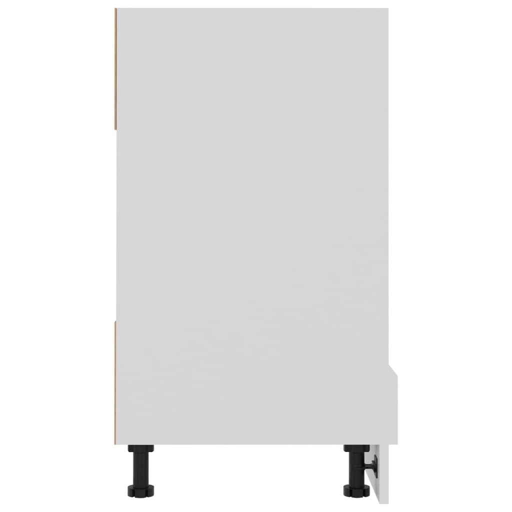 Herdumbauschrank Riga Weiß 60x46x81,5 cm Holzwerkstoff