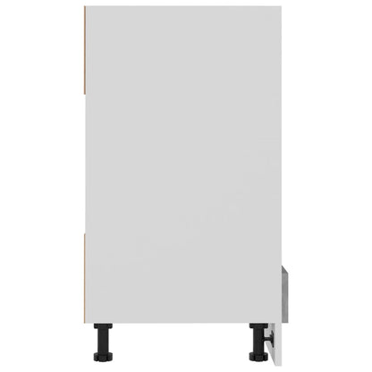 Herdumbauschrank Lyon Betongrau 60x46x81,5 cm Holzwerkstoff