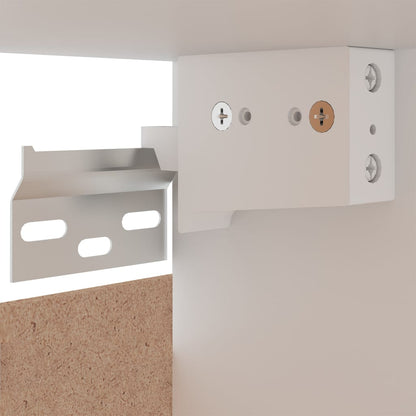 Hängeschrank Lyon Weiß 60x31x40 cm Holzwerkstoff