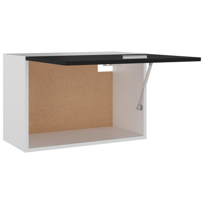 Hängeschrank Lyon Schwarz 60x31x40 cm Holzwerkstoff