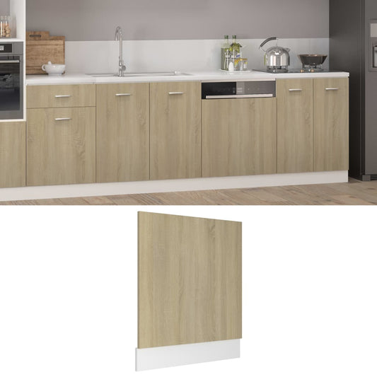Opvaskemaskine panel Sonoma eg 59,5x3x67 cm træmateriale