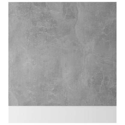 Opvaskemaskine panel betongrå 59,5x3x67 cm træmateriale