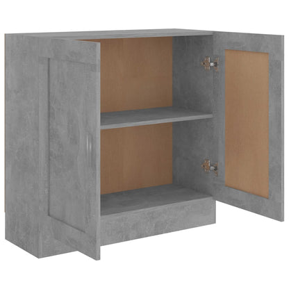 Bücherschrank Betongrau 82,5x30,5x80 cm Holzwerkstoff