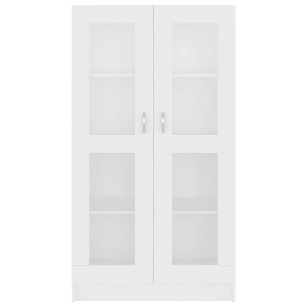 Vitrinenschrank Weiß 82,5x30,5x150 cm Holzwerkstoff