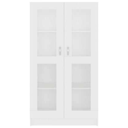 Vitrinenschrank Weiß 82,5x30,5x150 cm Holzwerkstoff