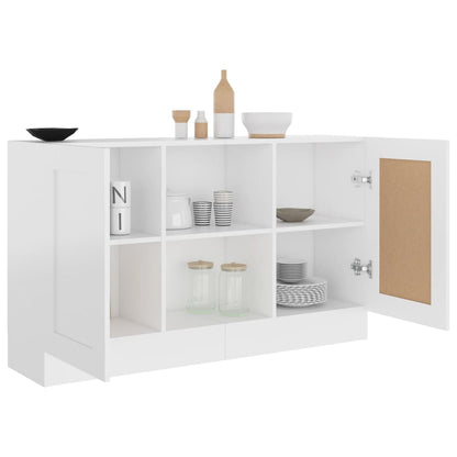 Skænk Hvid 120x30,5x70 cm Træ Materiale