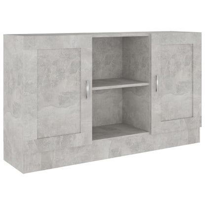 Skænk Beton Grå 120x30,5x70 cm Træ Materiale