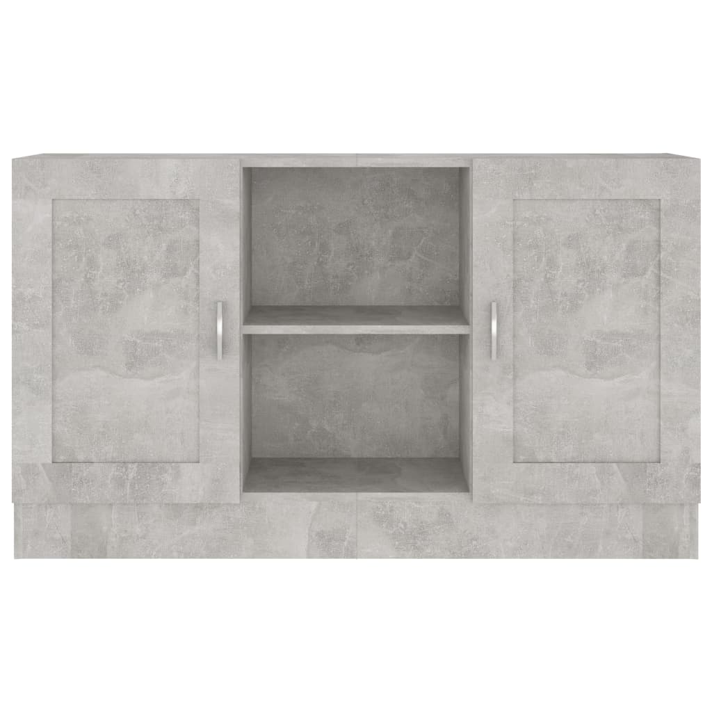 Skænk Beton Grå 120x30,5x70 cm Træ Materiale