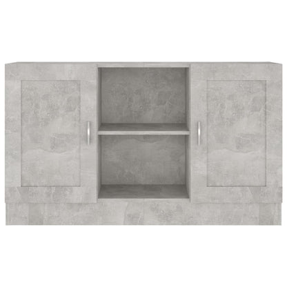 Skænk Beton Grå 120x30,5x70 cm Træ Materiale