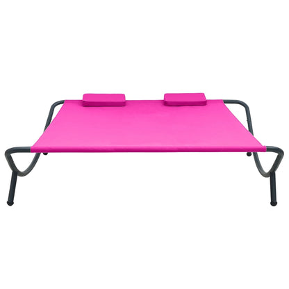 Sonnenliege Stoff Rosa