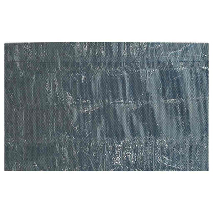 Treibende Pool-Solarplane PE 1000x500 cm Schwarz und Blau