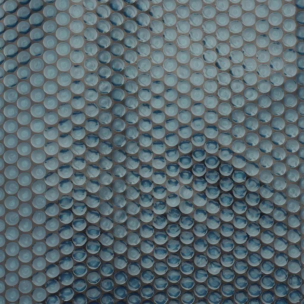 Treibende Pool-Solarplane PE 1000x500 cm Schwarz und Blau