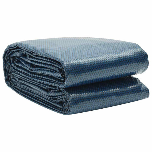 Treibende Pool-Solarplane PE 549 cm Schwarz und Blau