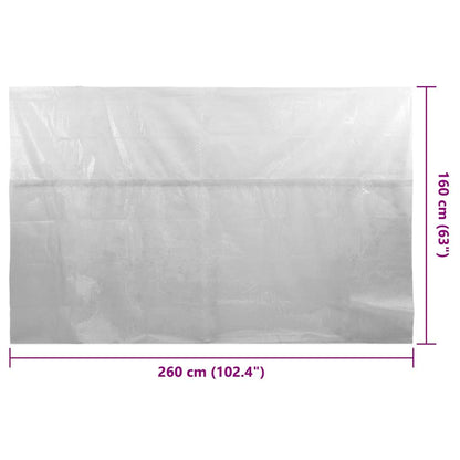 Treibende Pool-Solarplane PE 260x160 cm Grau