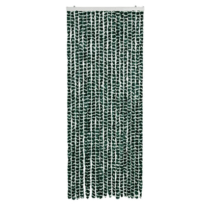 Insektenschutz-Vorhang Grün und Weiß 56x185 cm Chenille