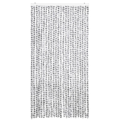 Insektenschutz-Vorhang Hell- und Dunkelgrau 100x220 cm Chenille