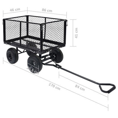 Gartenwagen Schwarz 350 kg