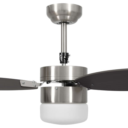 Deckenventilator mit Licht und Fernbedienung 76 cm Dunkelbraun