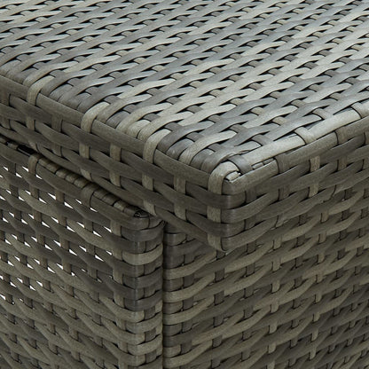 3-tlg. Bar Set Poly Rattan Grau