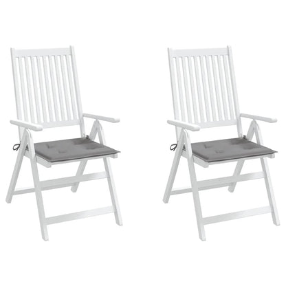 Gartenstuhl-Kissen 2 Stk. Grau 40x40x4 cm Oxford-Gewebe