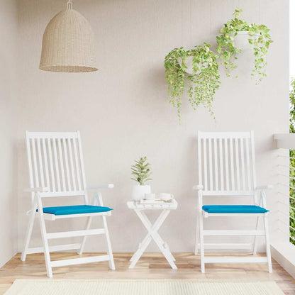 Gartenstuhl-Kissen 2 Stk. Blau 40x40x3 cm Oxford-Gewebe