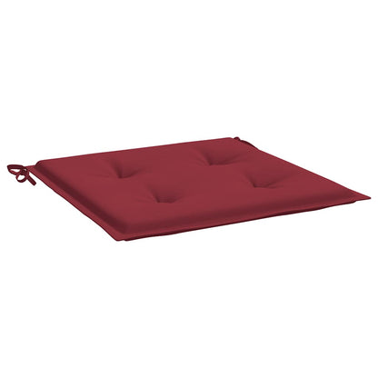 Gartenstuhl-Kissen 2 Stk. Weinrot 40x40x3 cm Oxford-Gewebe