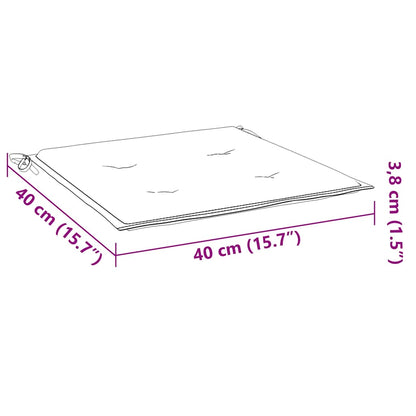 Gartenstuhl-Kissen 2 Stk. Weinrot 40x40x3 cm Oxford-Gewebe