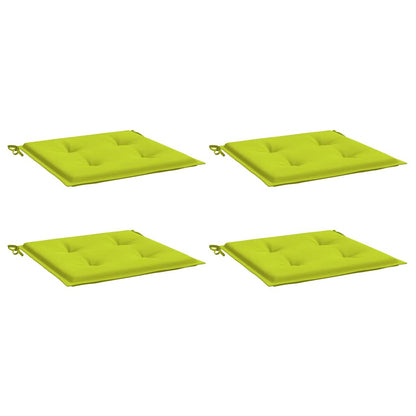 Gartenstuhl-Kissen 4 Stk. Knallgrün 40x40x3 cm Oxford-Gewebe