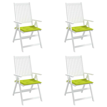 Gartenstuhl-Kissen 4 Stk. Knallgrün 40x40x3 cm Oxford-Gewebe