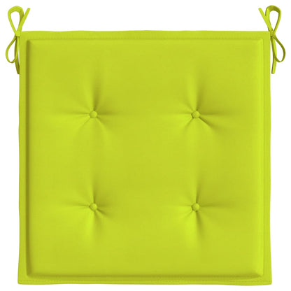 Gartenstuhl-Kissen 4 Stk. Knallgrün 40x40x3 cm Oxford-Gewebe