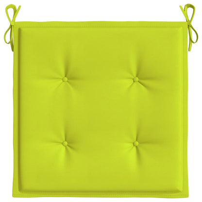 Gartenstuhl-Kissen 6 Stk. Knallgrün 40x40x3 cm Oxford-Gewebe