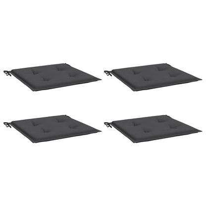Gartenstuhl-Kissen 4 Stk. Anthrazit 50x50x3 cm Oxford-Gewebe