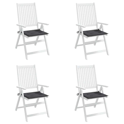 Gartenstuhl-Kissen 4 Stk. Anthrazit 50x50x3 cm Oxford-Gewebe