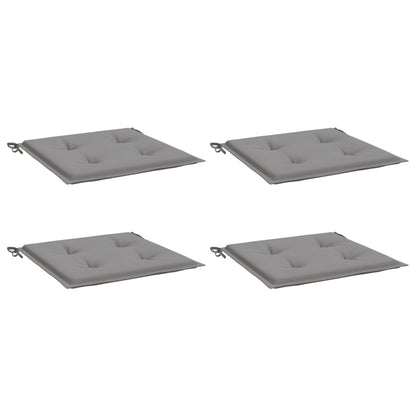 Gartenstuhl-Kissen 4 Stk. Grau 50x50x3 cm Oxford-Gewebe